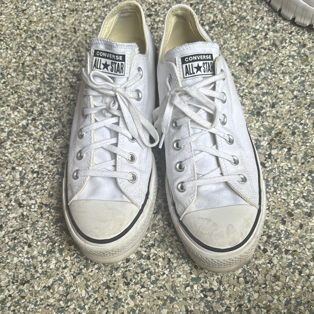 Converse All Star Classic White Canvas Shoes